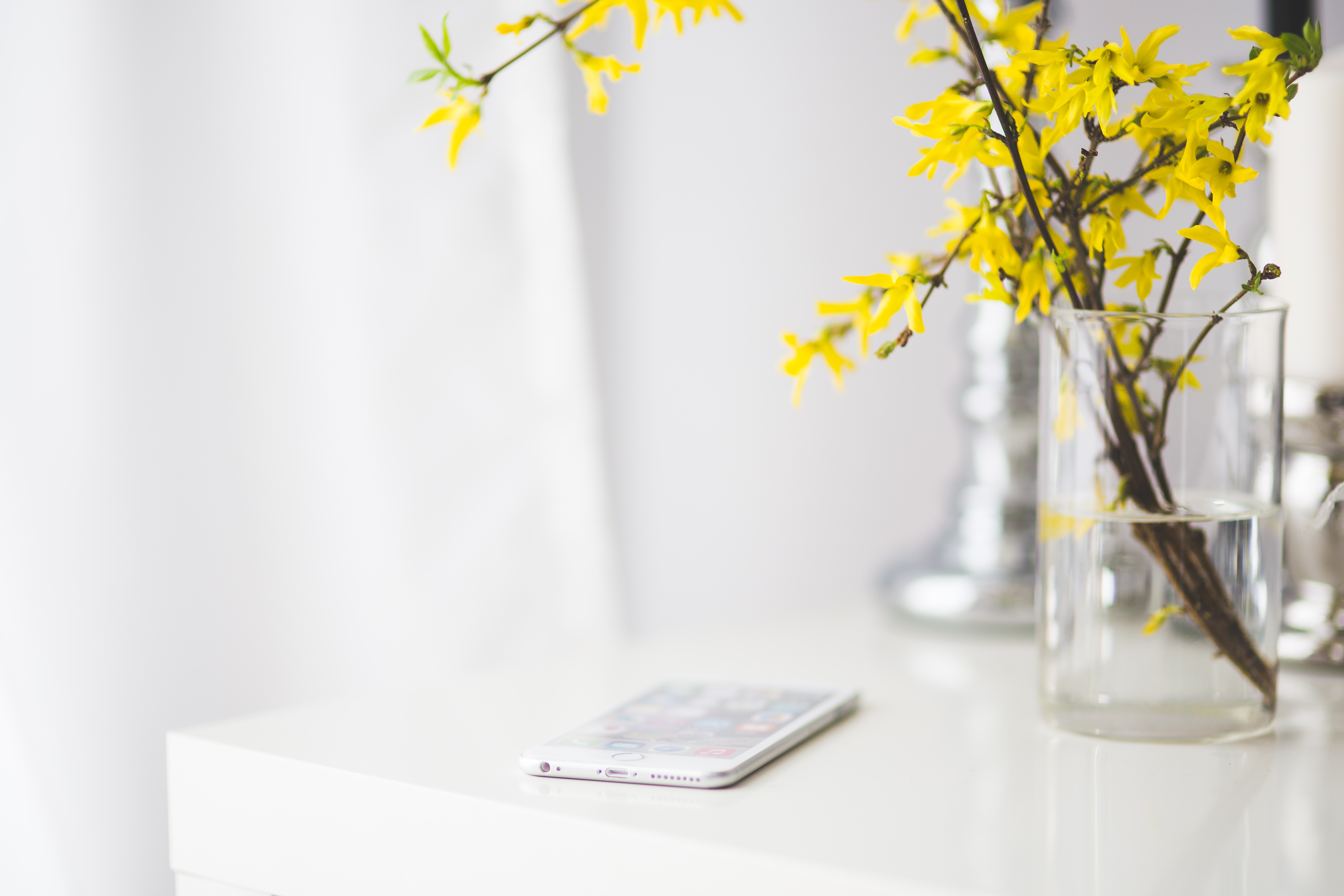 apple-flowers-iphone-desk